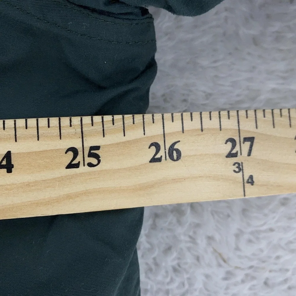 LL Bean Jacket Mens‎ Large Green Full Zip Fleece Lined Windbreaker Outdoor Coat